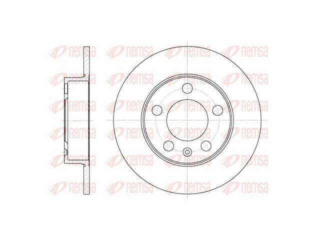 Диск тормозной задний 6547.00 VW Polo 09-18, Polo 02-09, Golf IV 97-03, Bora 98-13; AUDI A3 96-03, TT 98-06, A1 10-18, A