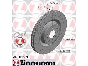 Диск тормозной ZIMMERMANN 400368520 на MERCEDES-BENZ M-CLASS (W166)