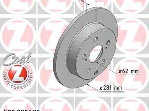 Диск гальмівний ZIMMERMANN 590280120 на TOYOTA RAV 4 III (ACA3_, ACE_, ALA3_, GSA3_, ZSA3_)