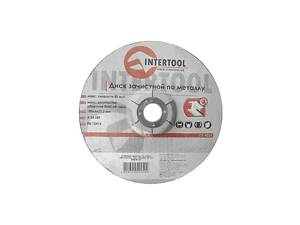 Диск зачисний для металу Intertool — 180 х 6 х 22,2 мм вигнутий 5 шт.