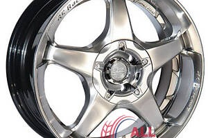 Диски Allante 561 7x17 4x100/114.3 ET40 DIA73.1 Hyper Black Clean Lip (Насыщенный темно-серебристый с полированным ободо