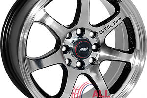 Диски Zorat Wheels 356 6x14 4x100/114.3 ET35 DIA67.1 Black polished (Черный с полированной лицевой частью)