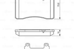 Дисковые тормозные колодки BOSCH 986424170