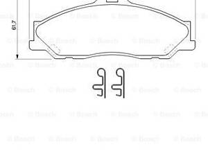 Дискові гальмівні колодки BOSCH 986424720