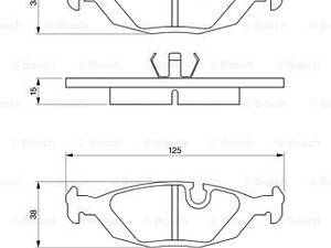 Дисковые тормозные колодки BOSCH 986460996