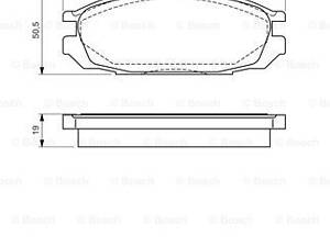 Дискові гальмівні колодки BOSCH 986461133 Комплект