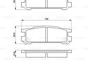 Дисковые тормозные колодки BOSCH 986461143, комплект