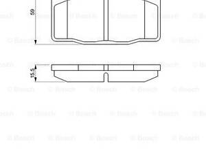 Дисковые тормозные колодки BOSCH 986465141