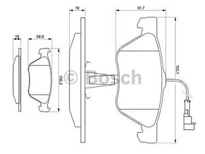 Дисковые тормозные колодки BOSCH 986494004 Комплект