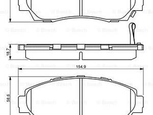 Дискові гальмівні колодки BOSCH 986494308 , HONDA CR-V 01-