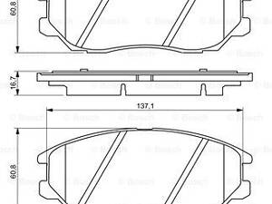 Дискові гальмівні колодки BOSCH 986494347