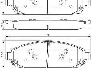 Дисковые тормозные колодки BOSCH 986494370