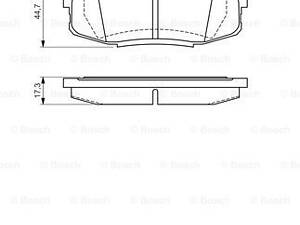 Дискові гальмівні колодки BOSCH 986494380