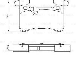 Дискові гальмівні колодки BOSCH 986494411