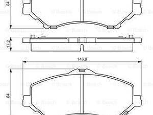 Дисковые тормозные колодки BOSCH 986494493