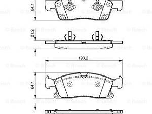 Дисковые тормозные колодки BOSCH 986494672, пер., 11-X166/W166/C292