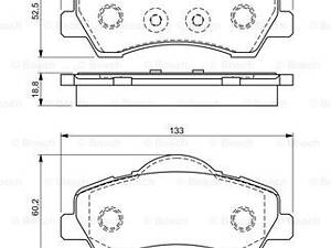 Дисковые тормозные колодки BOSCH 986494713