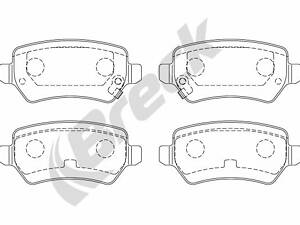 Дискові гальмівні колодки BRECK 234170070410