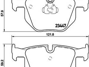 Дискові гальмівні колодки BREMBO P06056 , зад., BMW X5 (E70, F15), X6 (E71, F16) 07-