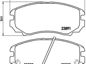 Дисковые тормозные колодки BREMBO P30018 пер.