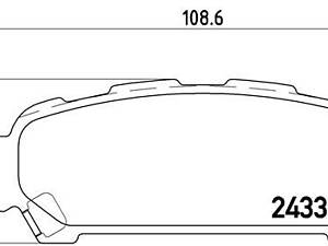 Тормозные дисковые колодки BREMBO P78014 зад.