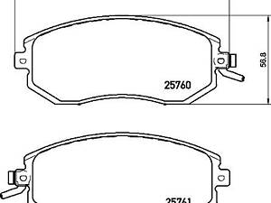 Дискові гальмівні колодки BREMBO P78021 к-кт.