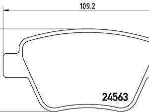 Тормозные дисковые колодки BREMBO P85114, зад., (тип BOSCH) 10-