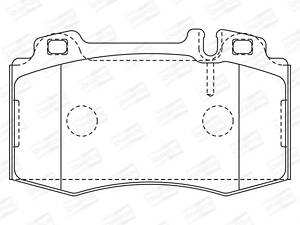 Дисковые тормозные колодки CHAMPION 571961CH
