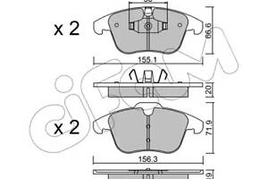 Дискові гальмівні колодки CIFAM 8226750