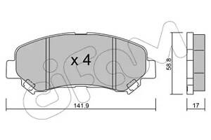 Дисковые тормозные колодки CIFAM 8227920