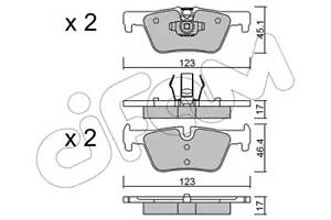 Дисковые тормозные колодки CIFAM 8229620 BMW 3 F30 12-