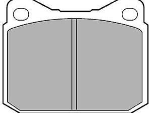 Дисковые тормозные колодки DELPHI LP117 Комплект
