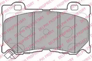 Дисковые тормозные колодки DELPHI LP2156 Комплект