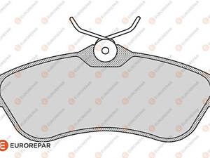 Дисковые тормозные колодки EUROREPAR 1617270280