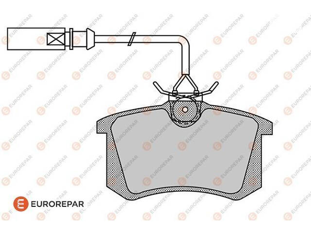 Дисковые тормозные колодки EUROREPAR 1619791880