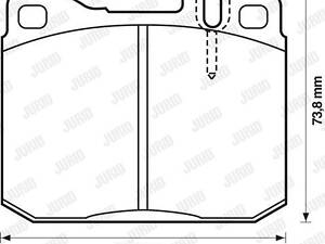 Дисковые тормозные колодки JURID 571278J (комплект)