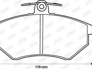 Дисковые тормозные колодки JURID 571376J (комплект)