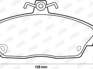 Дискові гальмівні колодки JURID 571438J (комплект)