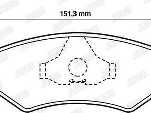 Дискові гальмівні колодки JURID 571914J (комплект)