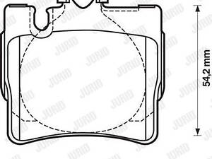 Дискові гальмівні колодки JURID 571962J (комплект)