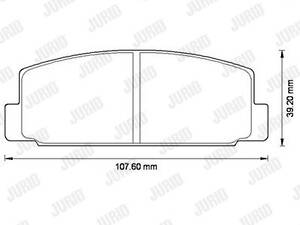 Дискові гальмівні колодки JURID 572490J (комплект)