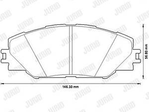 Дискові гальмівні колодки JURID 572569J