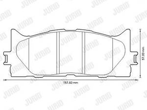 Дискові гальмівні колодки JURID 572651J