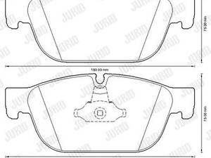 Дискові гальмівні колодки JURID 573338J (комплект)