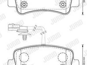 Дискові гальмівні колодки JURID 573359J Комплект