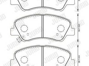 Дискові гальмівні колодки JURID 573368J Комплект