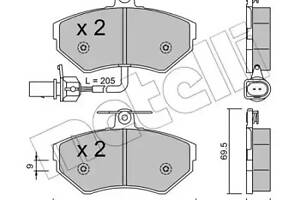 Дисковые тормозные колодки METELLI 2202152 Комплект