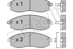 Дисковые тормозные колодки METELLI 2203060 Комплект