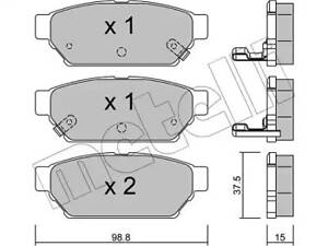 Дискові гальмівні колодки METELLI 2203960 Комплект