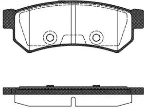 Дисковые тормозные колодки REMSA 104810